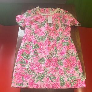 Lilly Pulitzer Pink and Green Floral Dress